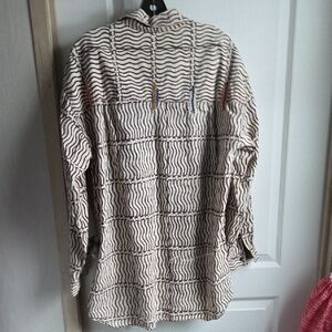 Wave Pattern Long Sleeve Shirt VINGAGE!